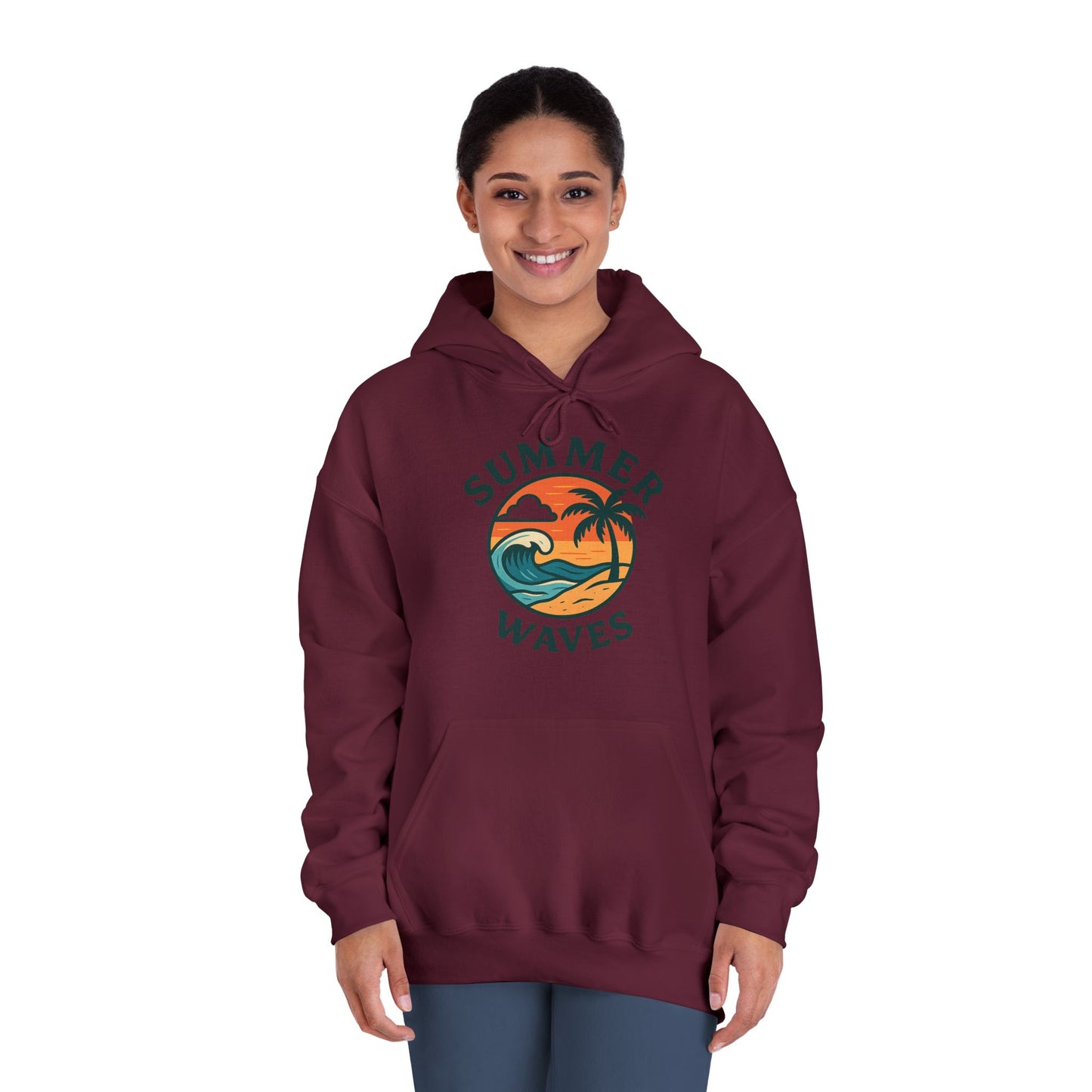 Summer Waves Hooded Sweatshirt