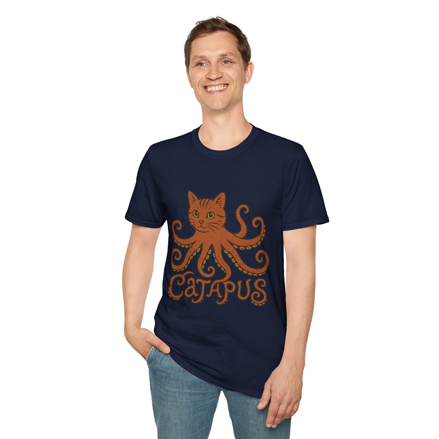 Catapus T-Shirt — Cat Head with Octopus Body Graphic