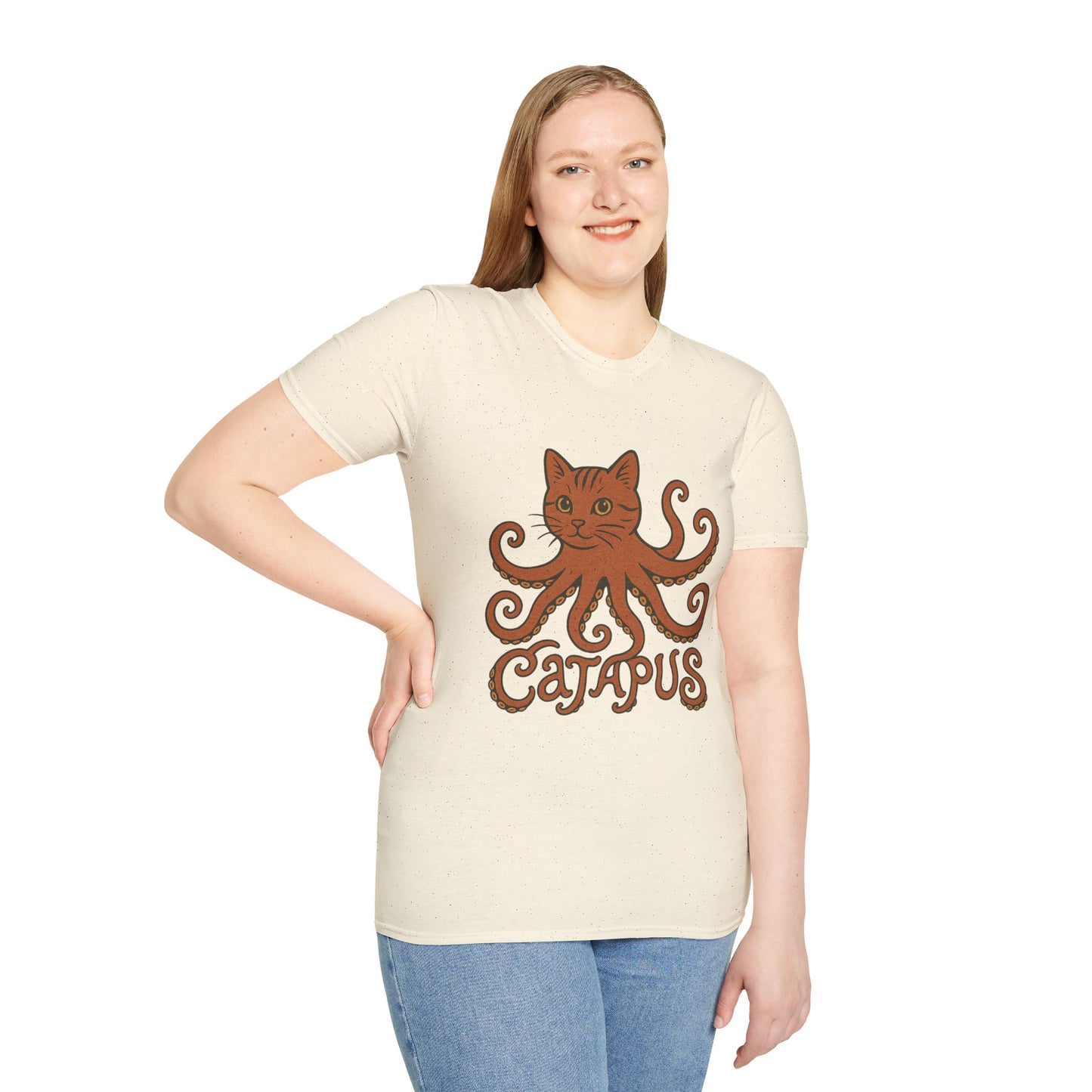 Catapus T-Shirt — Cat Head with Octopus Body Graphic