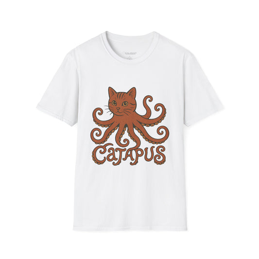 Catapus T-Shirt — Cat Head with Octopus Body Graphic