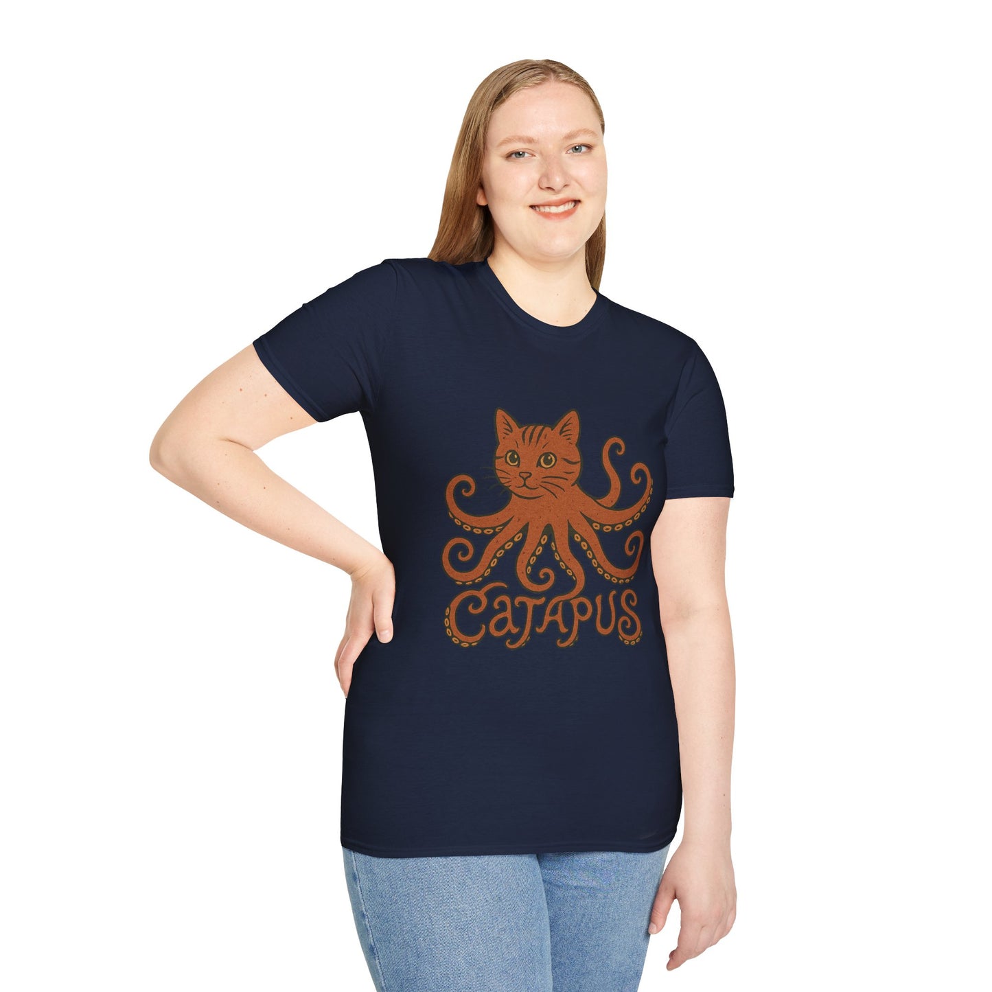 Catapus T-Shirt — Cat Head with Octopus Body Graphic