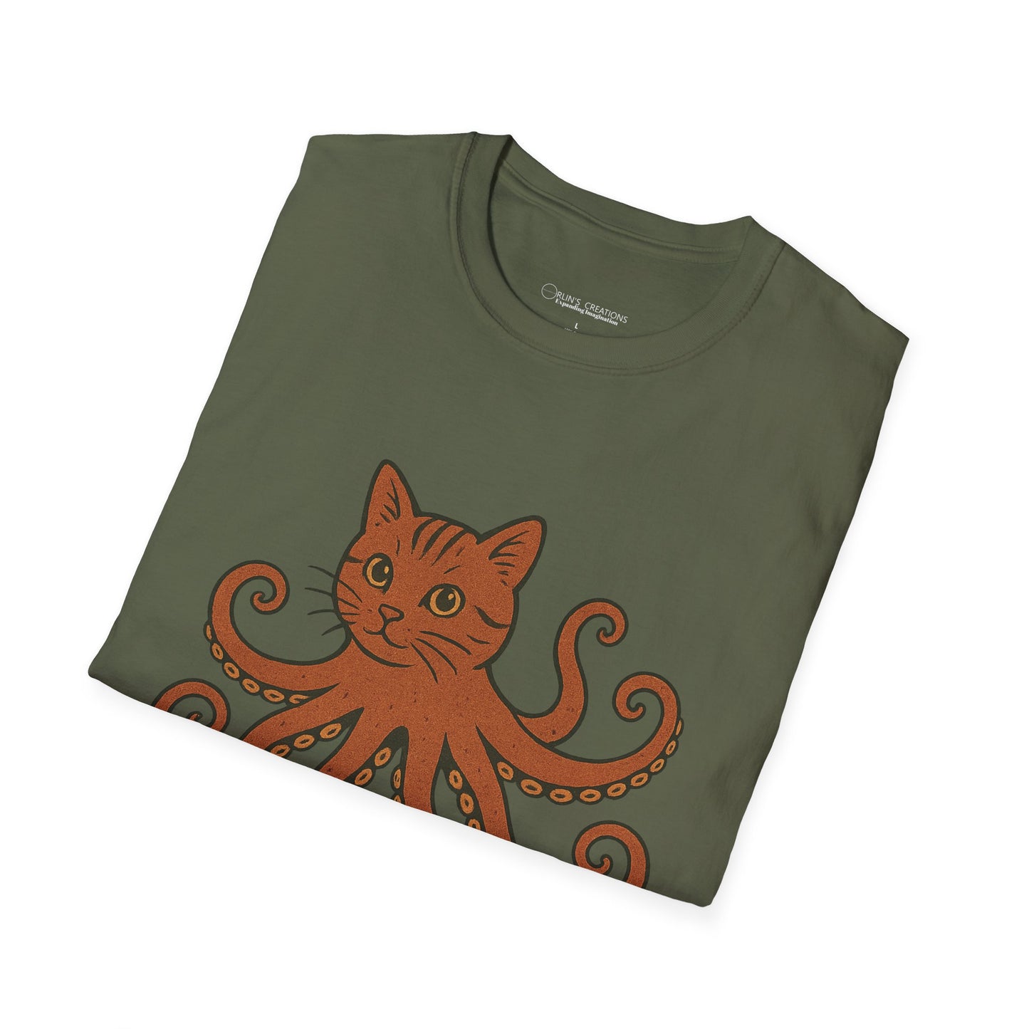 Catapus T-Shirt — Cat Head with Octopus Body Graphic
