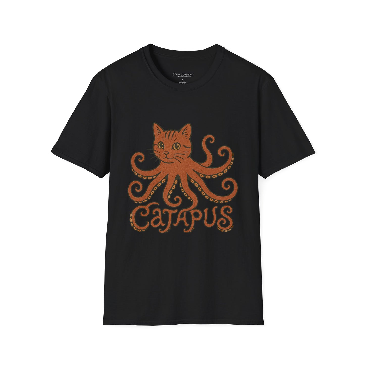 Catapus T-Shirt — Cat Head with Octopus Body Graphic