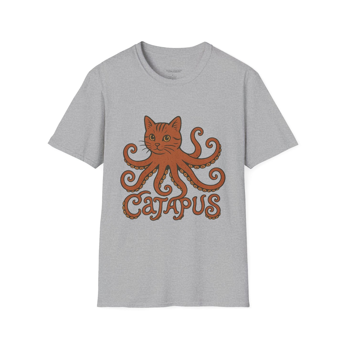 Catapus T-Shirt — Cat Head with Octopus Body Graphic