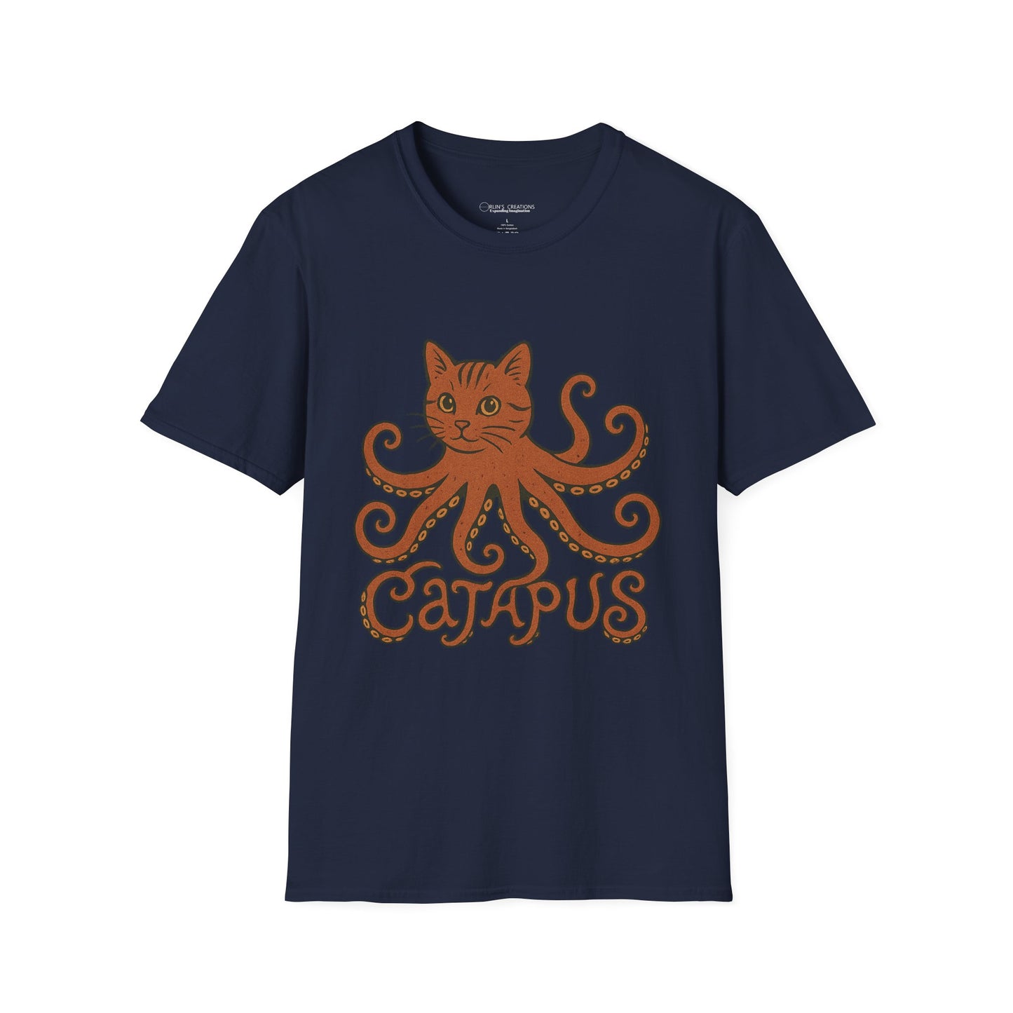 Catapus T-Shirt — Cat Head with Octopus Body Graphic