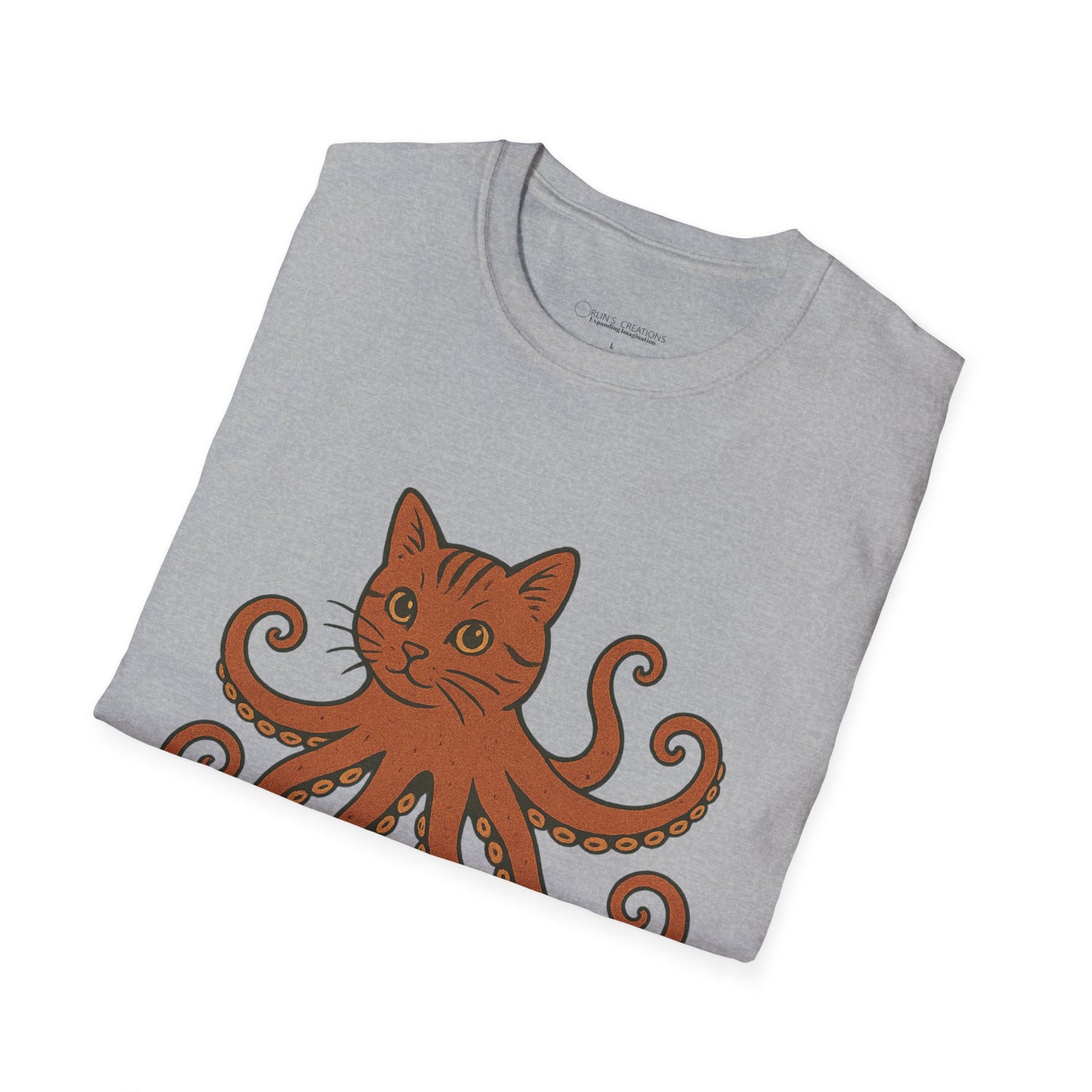 Catapus T-Shirt — Cat Head with Octopus Body Graphic