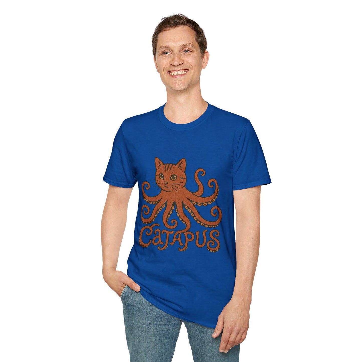 Catapus T-Shirt — Cat Head with Octopus Body Graphic