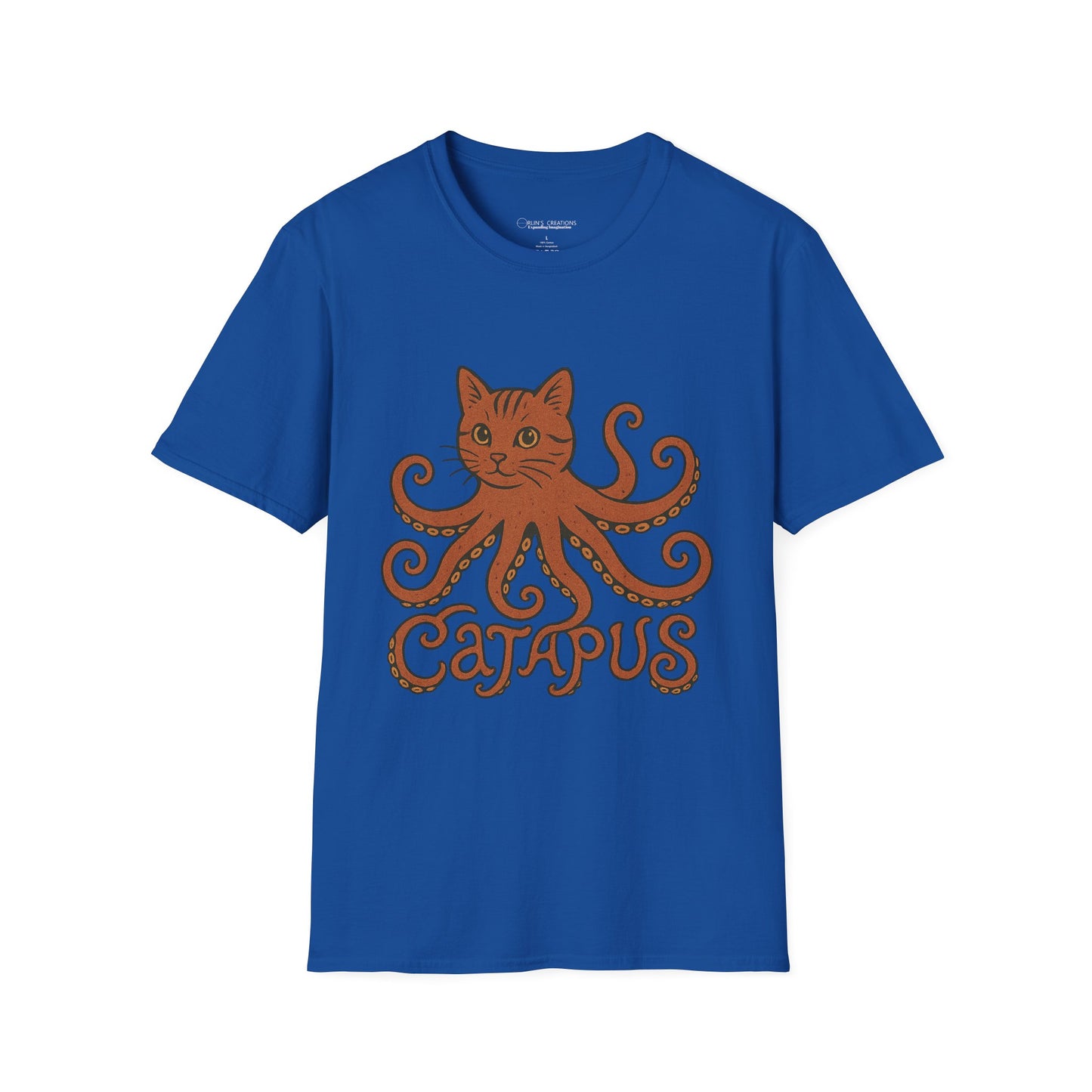 Catapus T-Shirt — Cat Head with Octopus Body Graphic